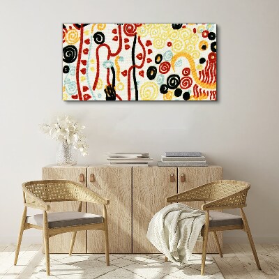 Abstraction gustav klimt Canvas print