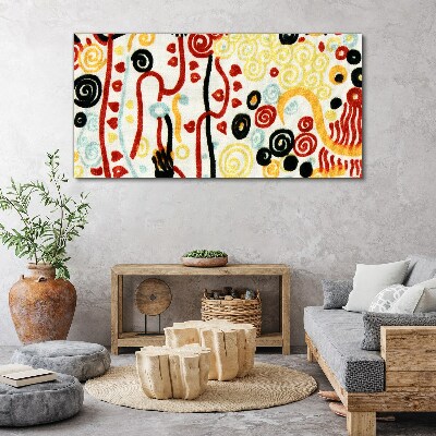 Abstraction gustav klimt Canvas print