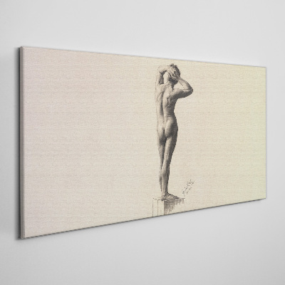 Figure in motion Canvas wall art