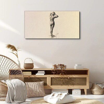 Male nude figure Canvas print