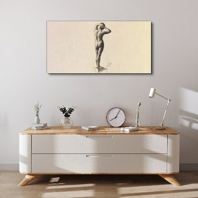 Male nude figure Canvas print