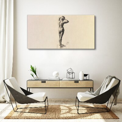 Figure in motion Canvas wall art