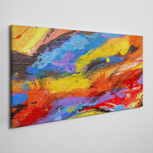Dynamic colors in motion Print on canvas