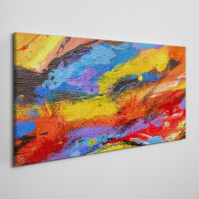 Dynamic colors in motion Print on canvas