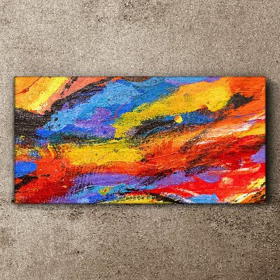 Dynamic colors in motion Print on canvas