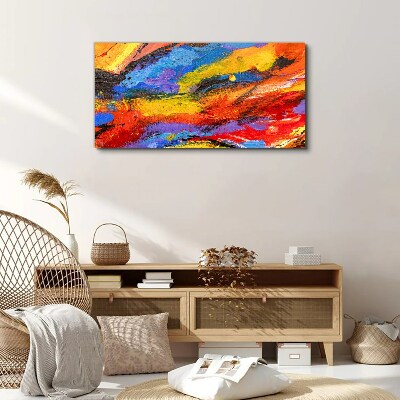 Dynamic colors in motion Print on canvas