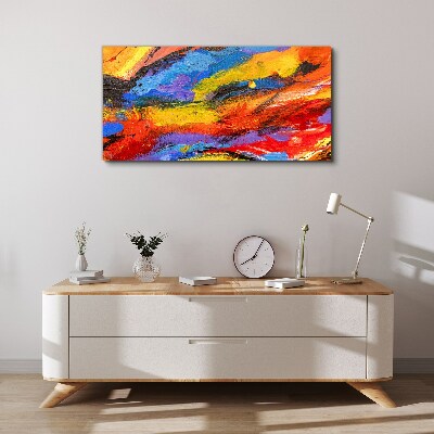 Dynamic colors in motion Print on canvas
