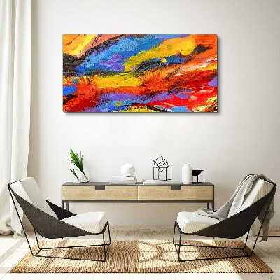 Dynamic colors in motion Print on canvas