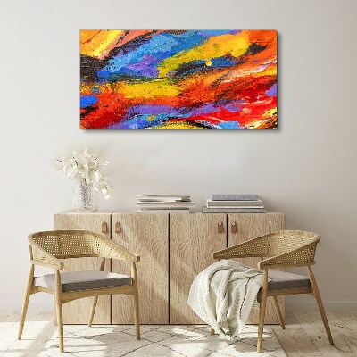 Dynamic colors in motion Print on canvas