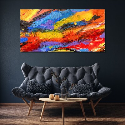 Dynamic colors in motion Print on canvas