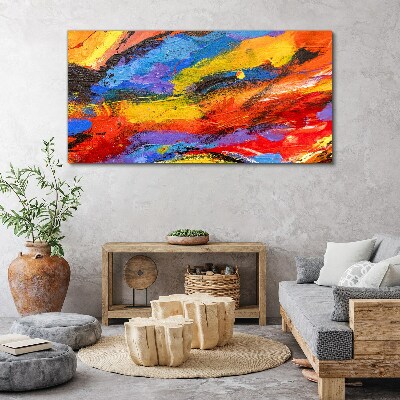 Dynamic colors in motion Print on canvas