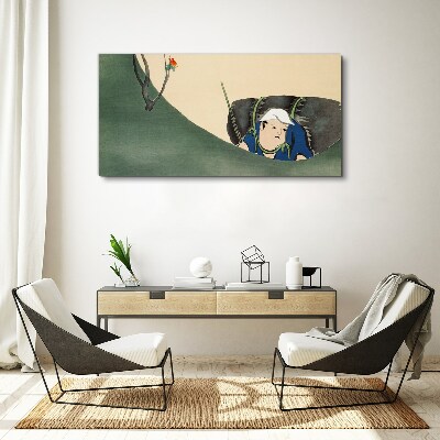 Lost in the green Print on canvas