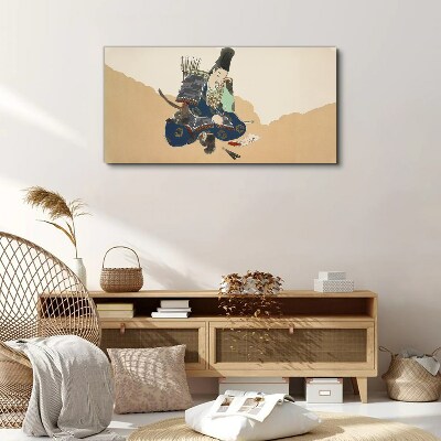 Artist writing in traditional costume Print on canvas