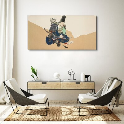 Artist writing in traditional costume Print on canvas