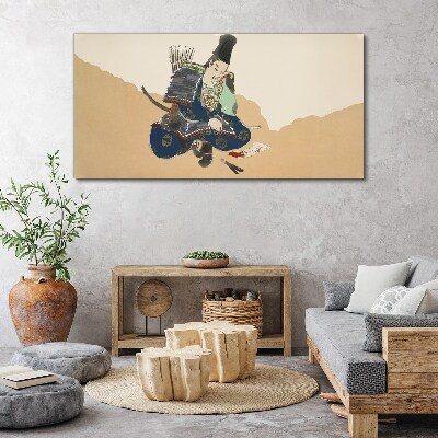 Artist writing in traditional costume Print on canvas