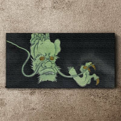 Dragon in the Dark Print on canvas