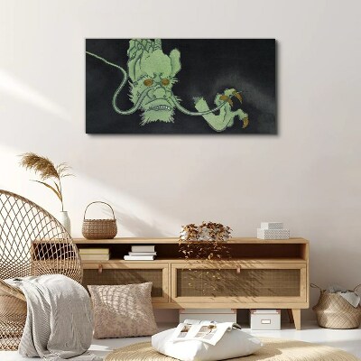 Dragon in the Dark Print on canvas