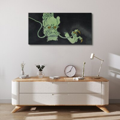 Dragon in the Dark Print on canvas