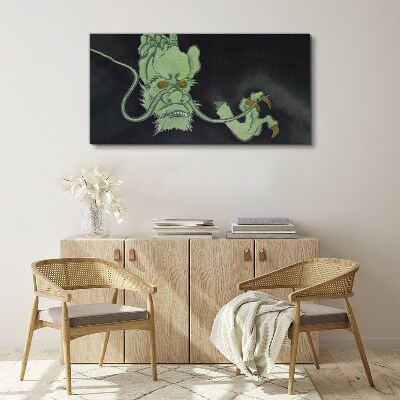 Dragon in the Dark Print on canvas