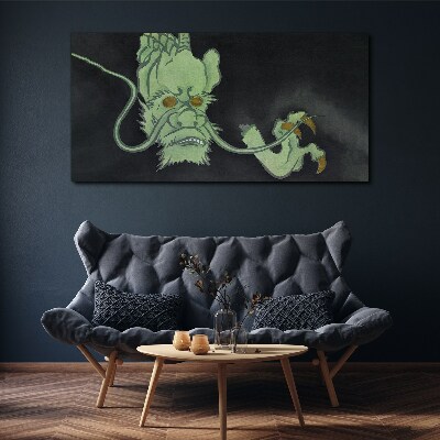 Dragon in the Dark Print on canvas