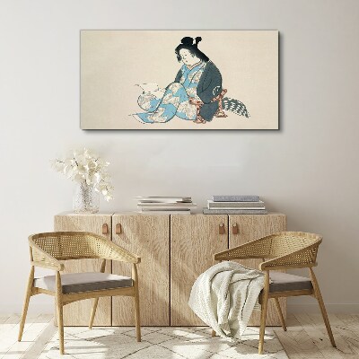 Silence and reflection Print on canvas