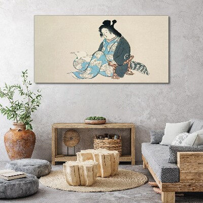 Silence and reflection Print on canvas