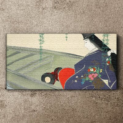 Peace in the garden Print on canvas