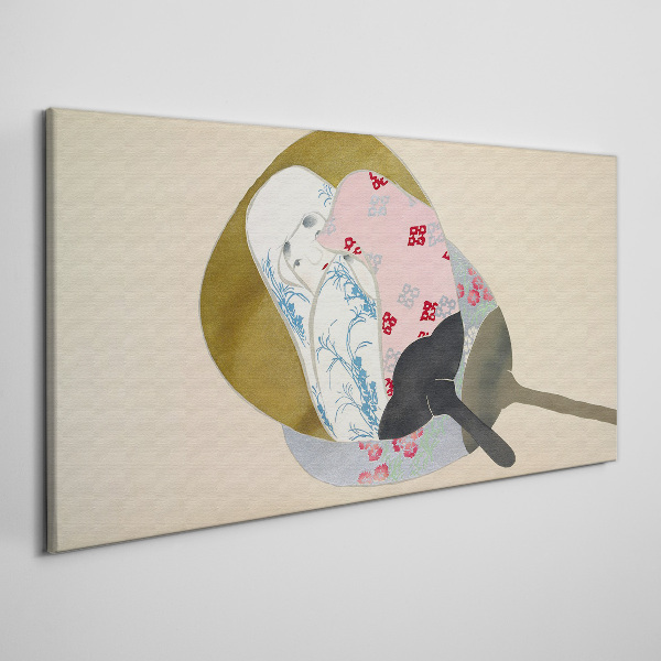 Abstract harmony of shapes and colors Canvas wall art