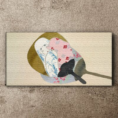 Abstract harmony of shapes and colors Canvas wall art