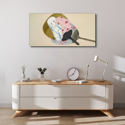 Abstract harmony of shapes and colors Canvas wall art