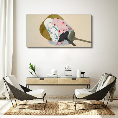 Abstract harmony of shapes and colors Canvas wall art