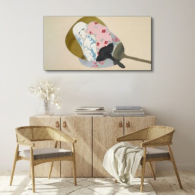 Abstract harmony of shapes and colors Canvas wall art