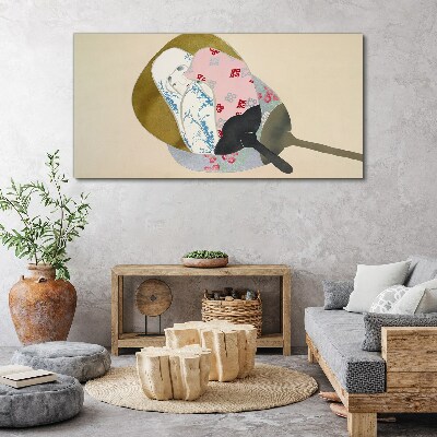 Abstract harmony of shapes and colors Canvas wall art