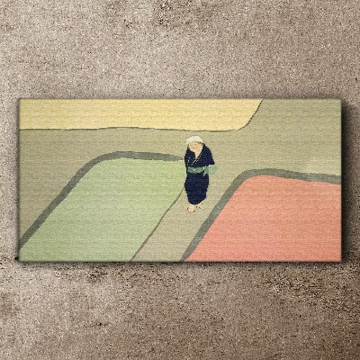 A walk through the colorful intersection Canvas wall art
