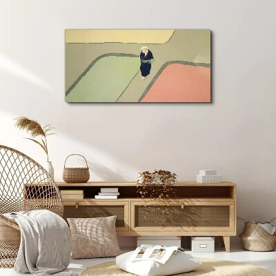 A walk through the colorful intersection Canvas wall art
