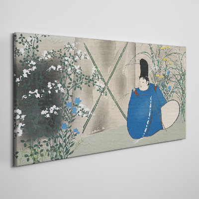 Peace in the garden Print on canvas
