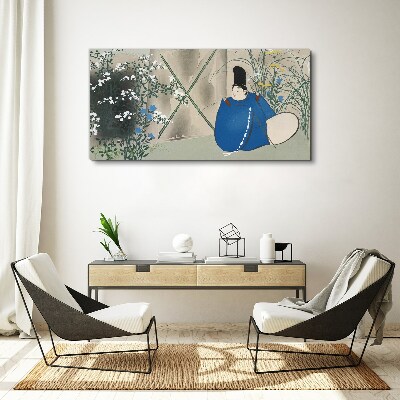 Flowers tree abstraction Canvas Wall art
