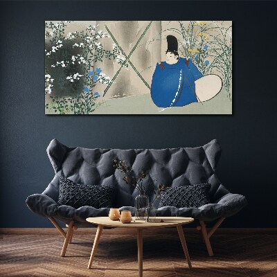 Flowers tree abstraction Canvas Wall art