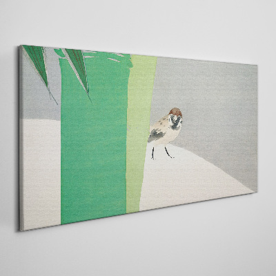 A winged friend in the green Print on canvas