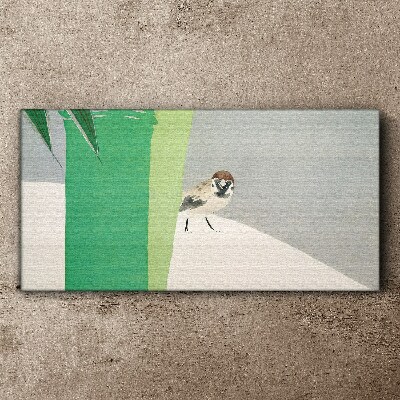 A winged friend in the green Print on canvas