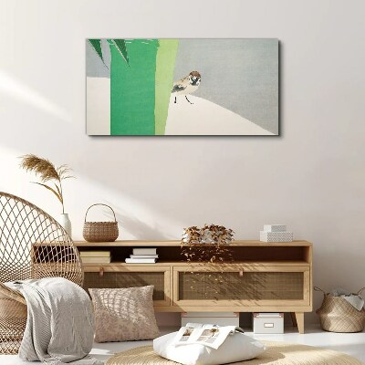 A winged friend in the green Print on canvas