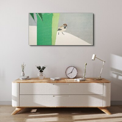 A winged friend in the green Print on canvas