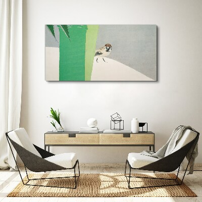 A winged friend in the green Print on canvas