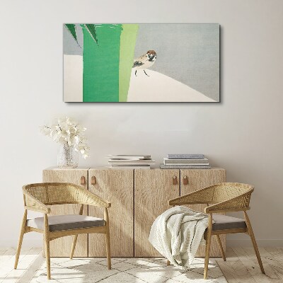 A winged friend in the green Print on canvas