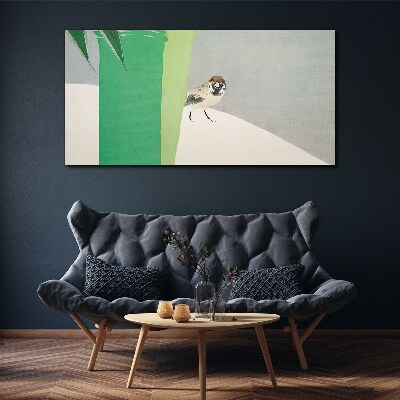 A winged friend in the green Print on canvas