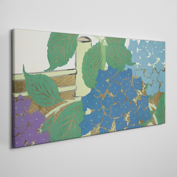 Floral compositions in pastel colors Print on canvas