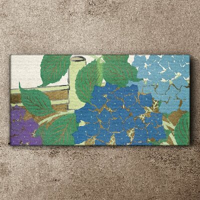 Floral compositions in pastel colors Print on canvas