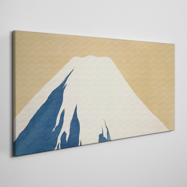 The mountain in blue warmth Canvas wall art