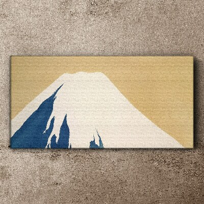 The mountain in blue warmth Canvas wall art