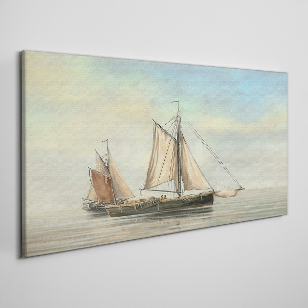 A quiet morning on the water Canvas wall art